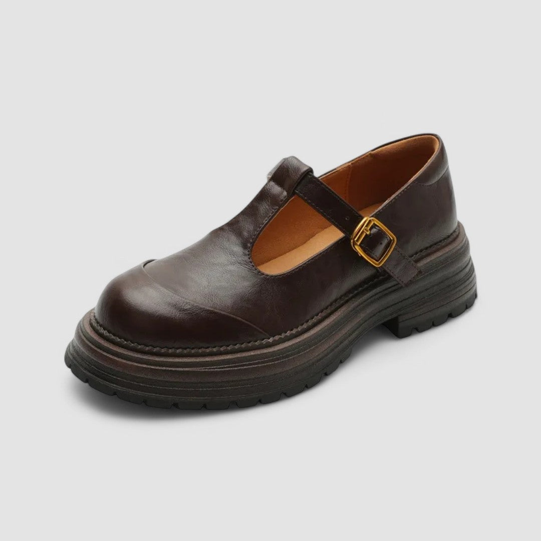 Adelaide | Women's Platform Mary Jane Shoes with T-Bar Strap