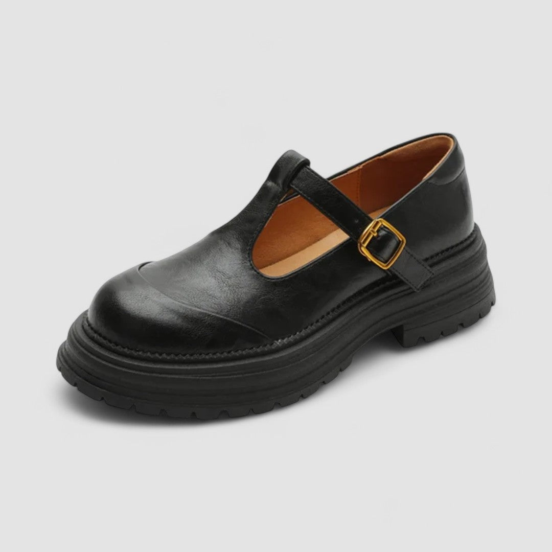 Adelaide | Women's Platform Mary Jane Shoes with T-Bar Strap