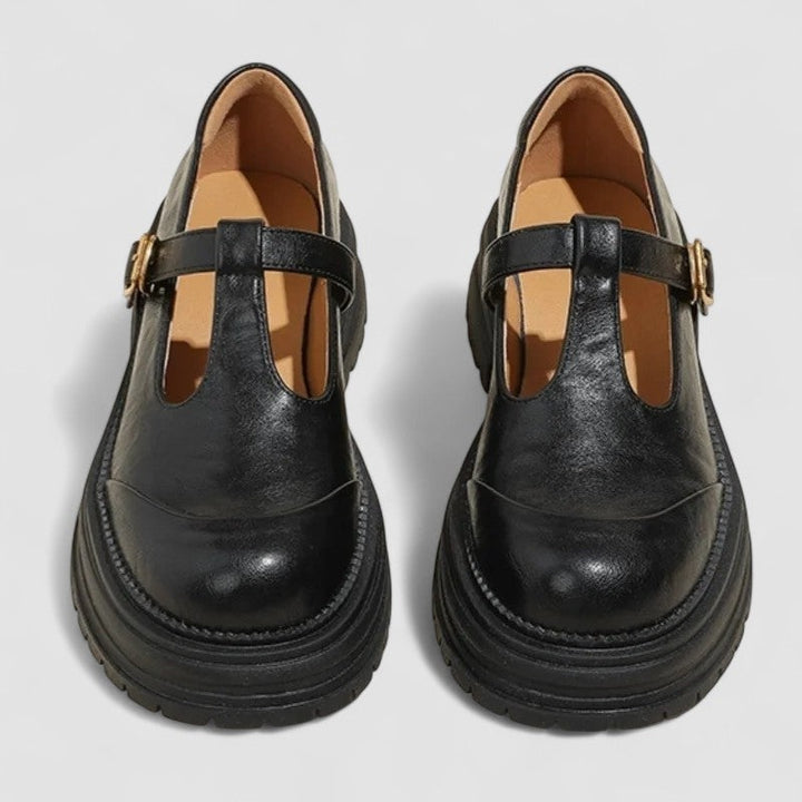 Adelaide | Women's Platform Mary Jane Shoes with T-Bar Strap