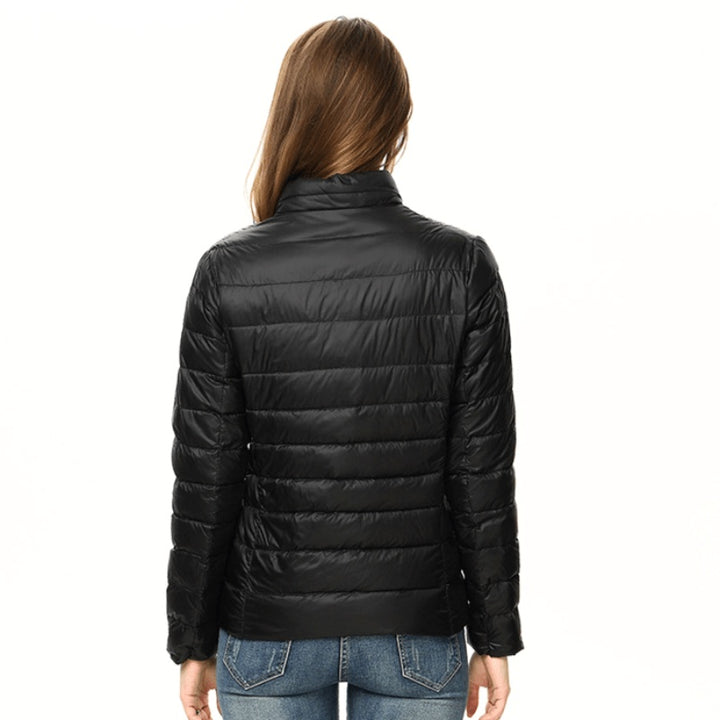 Alba | Women's Lightweight Down Jacket Quilted Puffer Jacket Stand Collar