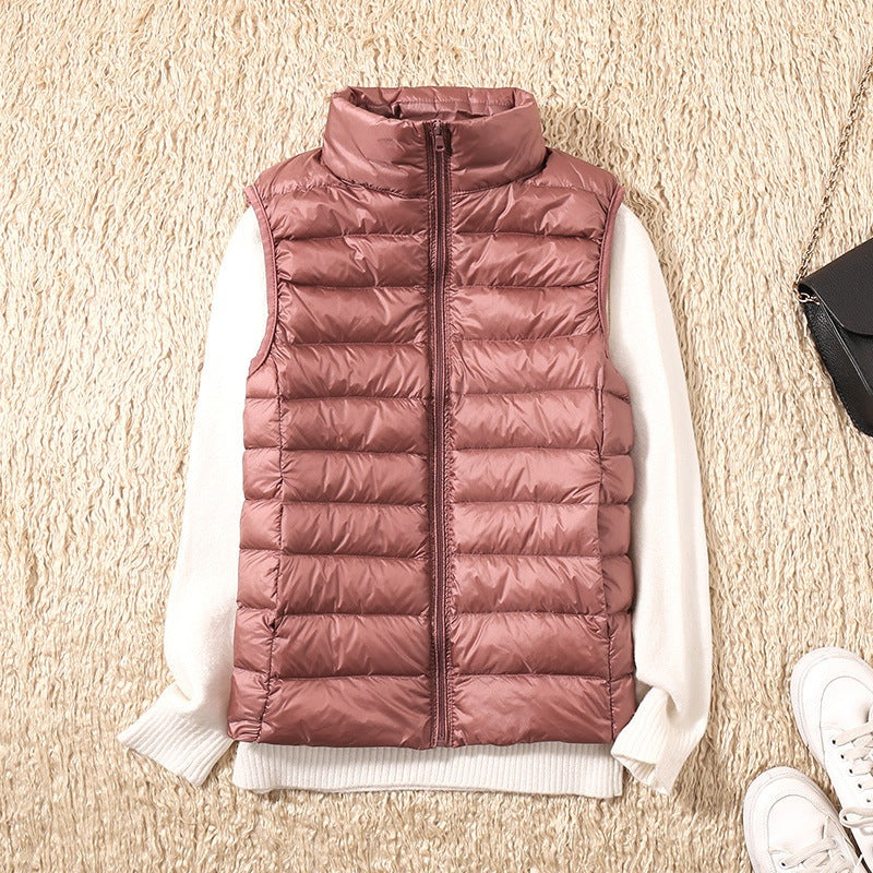 Anouk | Gewatteerde Bodywarmer Dames Mouwloos Staande Kraag