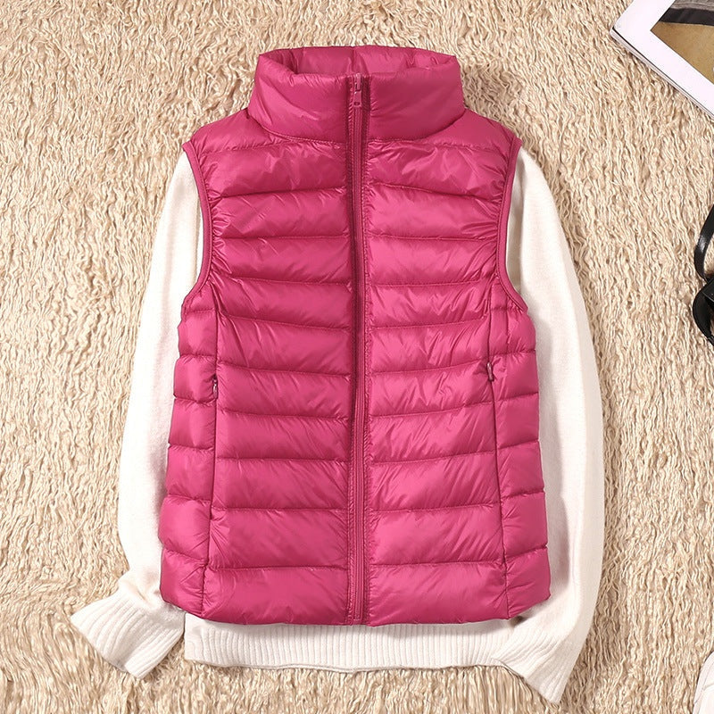 Anouk | Gewatteerde Bodywarmer Dames Mouwloos Staande Kraag