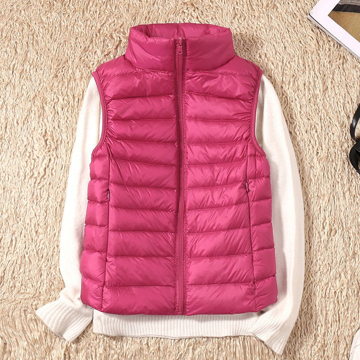 Anouk | Gewatteerde Bodywarmer Dames Mouwloos Staande Kraag