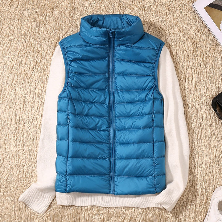 Anouk | Gewatteerde Bodywarmer Dames Mouwloos Staande Kraag