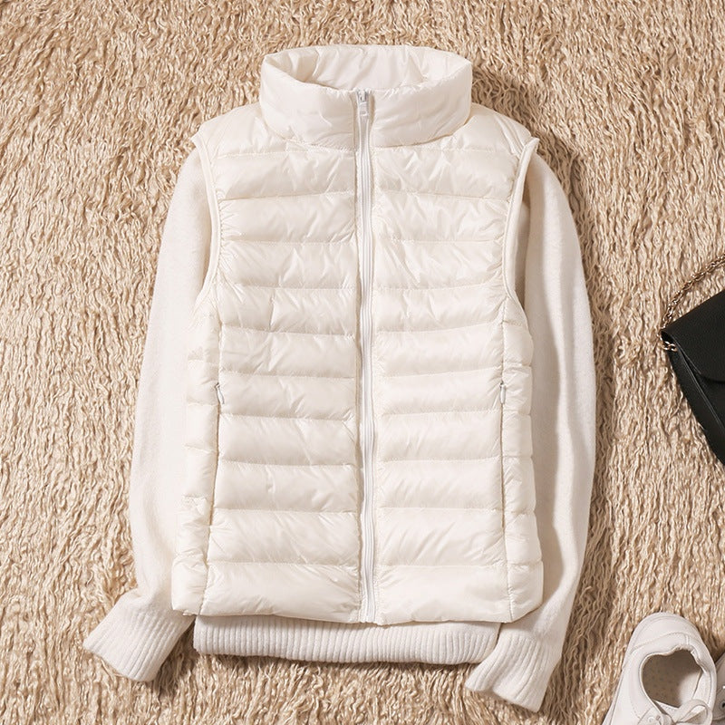 Anouk | Gewatteerde Bodywarmer Dames Mouwloos Staande Kraag