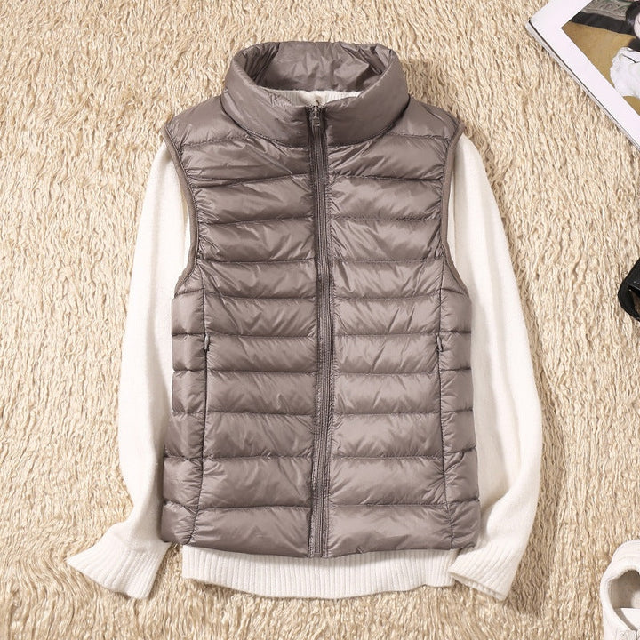 Anouk | Gewatteerde Bodywarmer Dames Mouwloos Staande Kraag