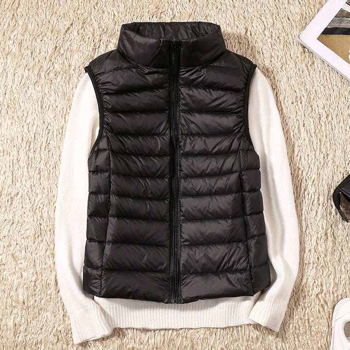 Anouk | Gewatteerde Bodywarmer Dames Mouwloos Staande Kraag