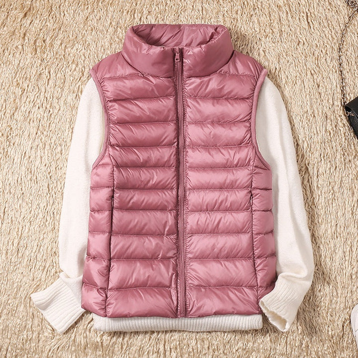 Anouk | Gewatteerde Bodywarmer Dames Mouwloos Staande Kraag