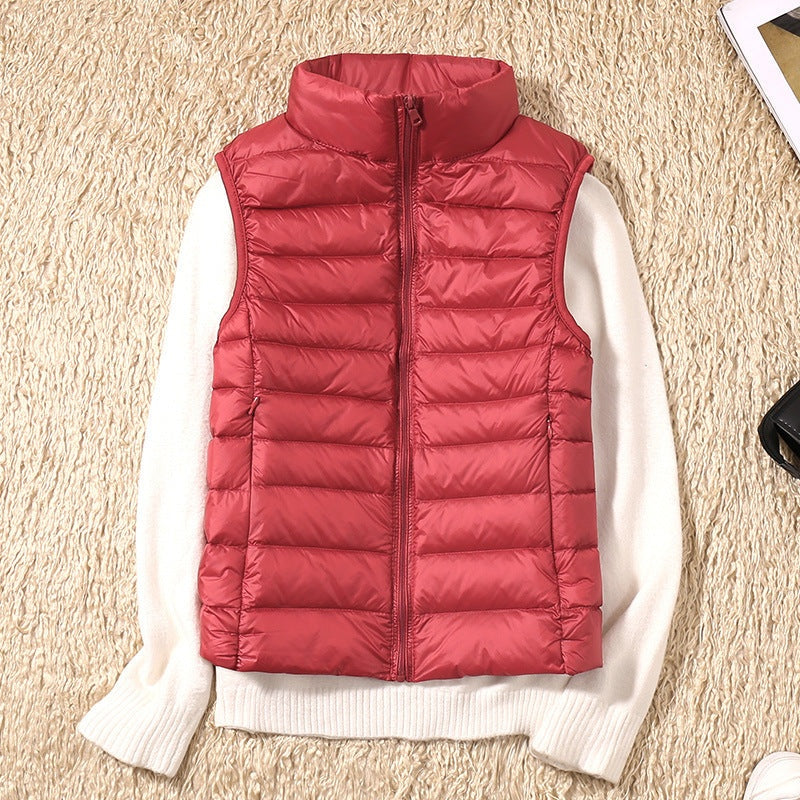 Anouk | Gewatteerde Bodywarmer Dames Mouwloos Staande Kraag
