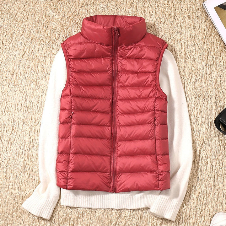 Anouk | Gewatteerde Bodywarmer Dames Mouwloos Staande Kraag