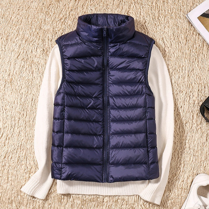 Anouk | Gewatteerde Bodywarmer Dames Mouwloos Staande Kraag