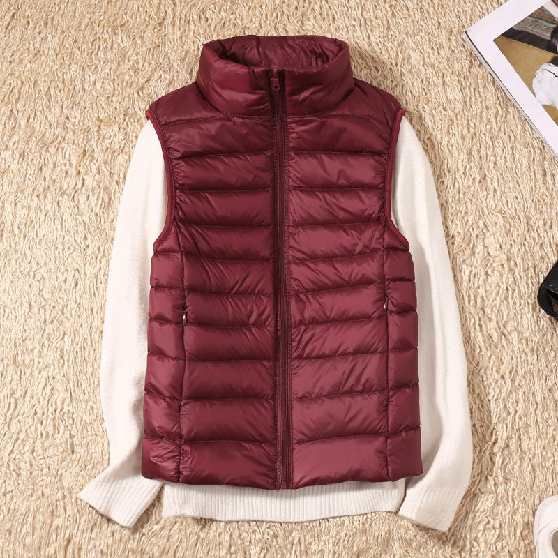 Anouk | Gewatteerde Bodywarmer Dames Mouwloos Staande Kraag