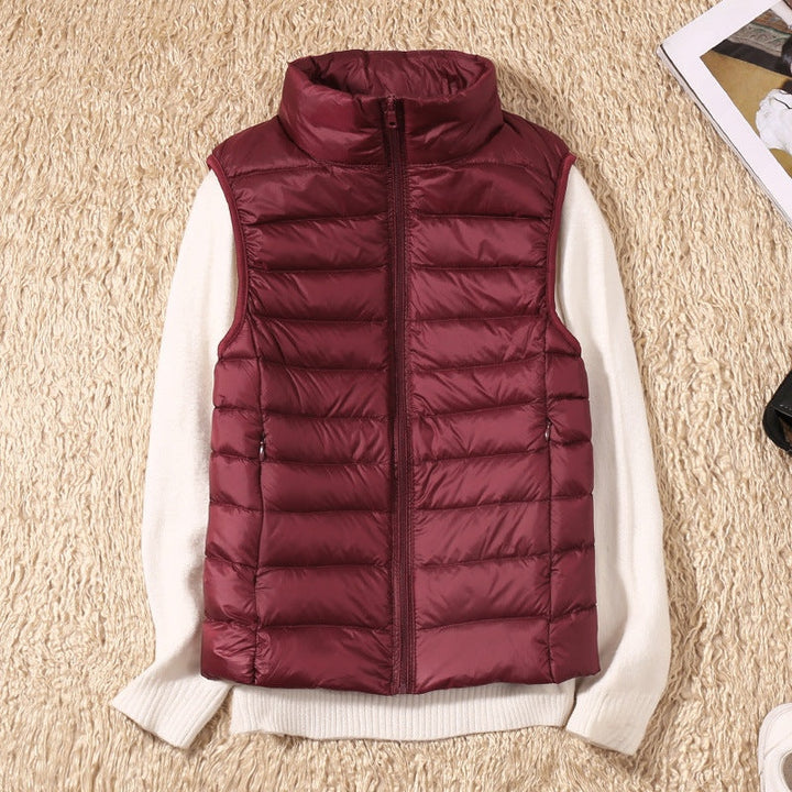 Anouk | Gewatteerde Bodywarmer Dames Mouwloos Staande Kraag