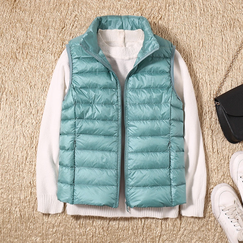 Anouk | Gewatteerde Bodywarmer Dames Mouwloos Staande Kraag