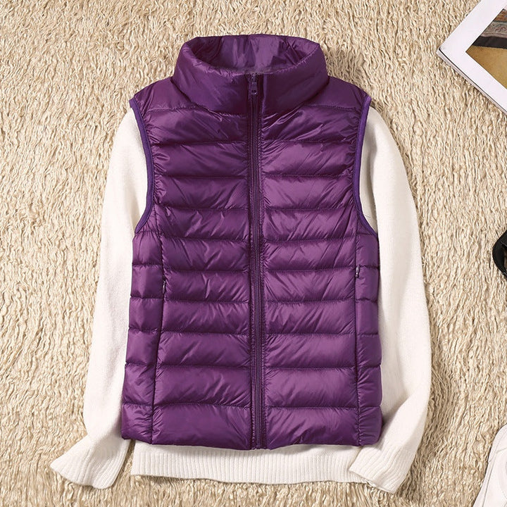 Anouk | Gewatteerde Bodywarmer Dames Mouwloos Staande Kraag