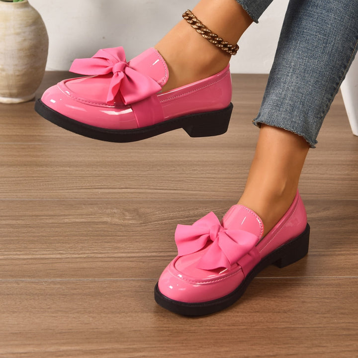 Anouk | Penny Loafers Dames Lakleer Strikdetail