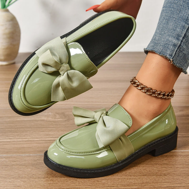 Anouk | Penny Loafers Dames Lakleer Strikdetail
