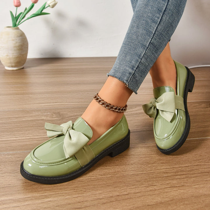 Anouk | Penny Loafers Dames Lakleer Strikdetail