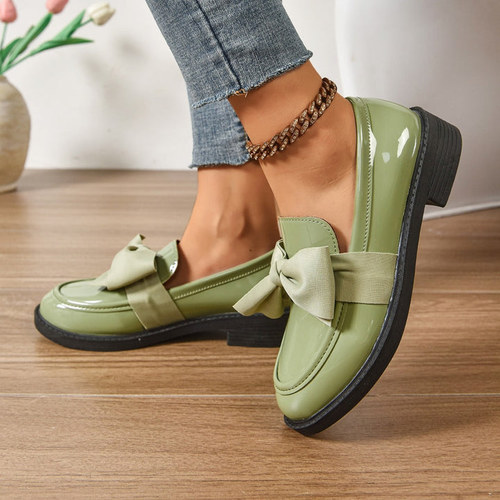 Anouk | Penny Loafers Dames Lakleer Strikdetail