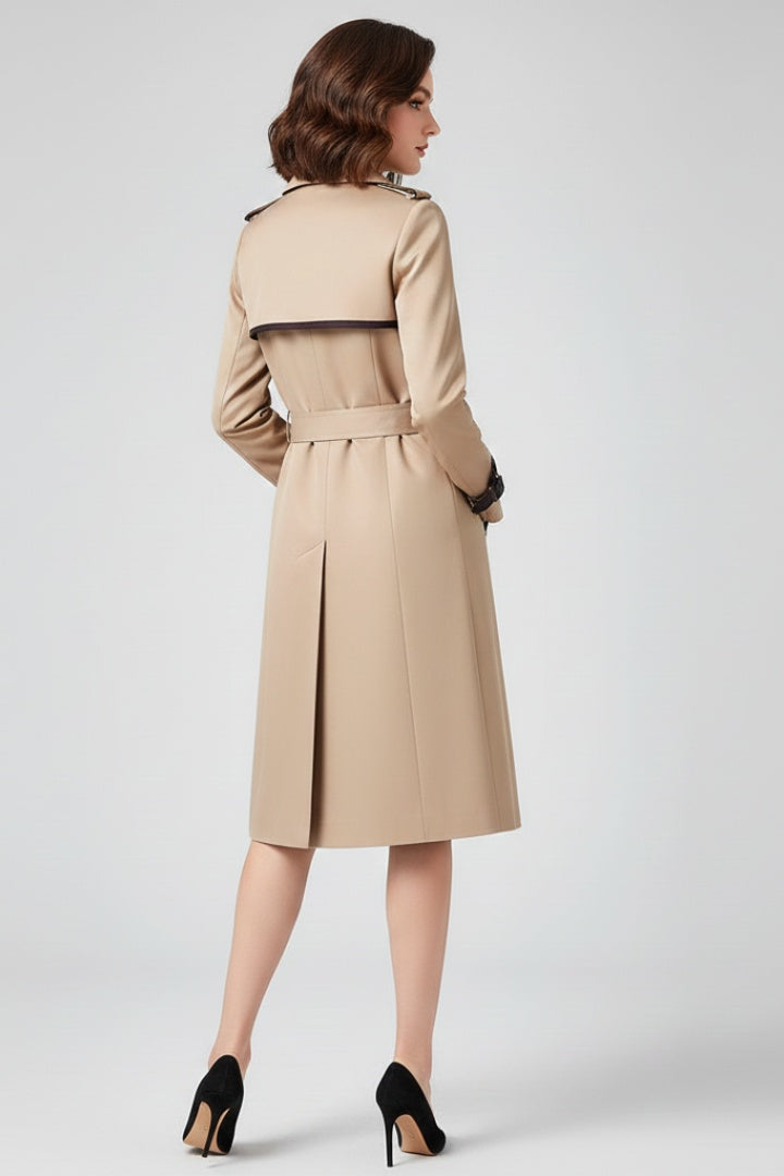 Arabella | Women's Double-Breasted Trench Coat with Belt