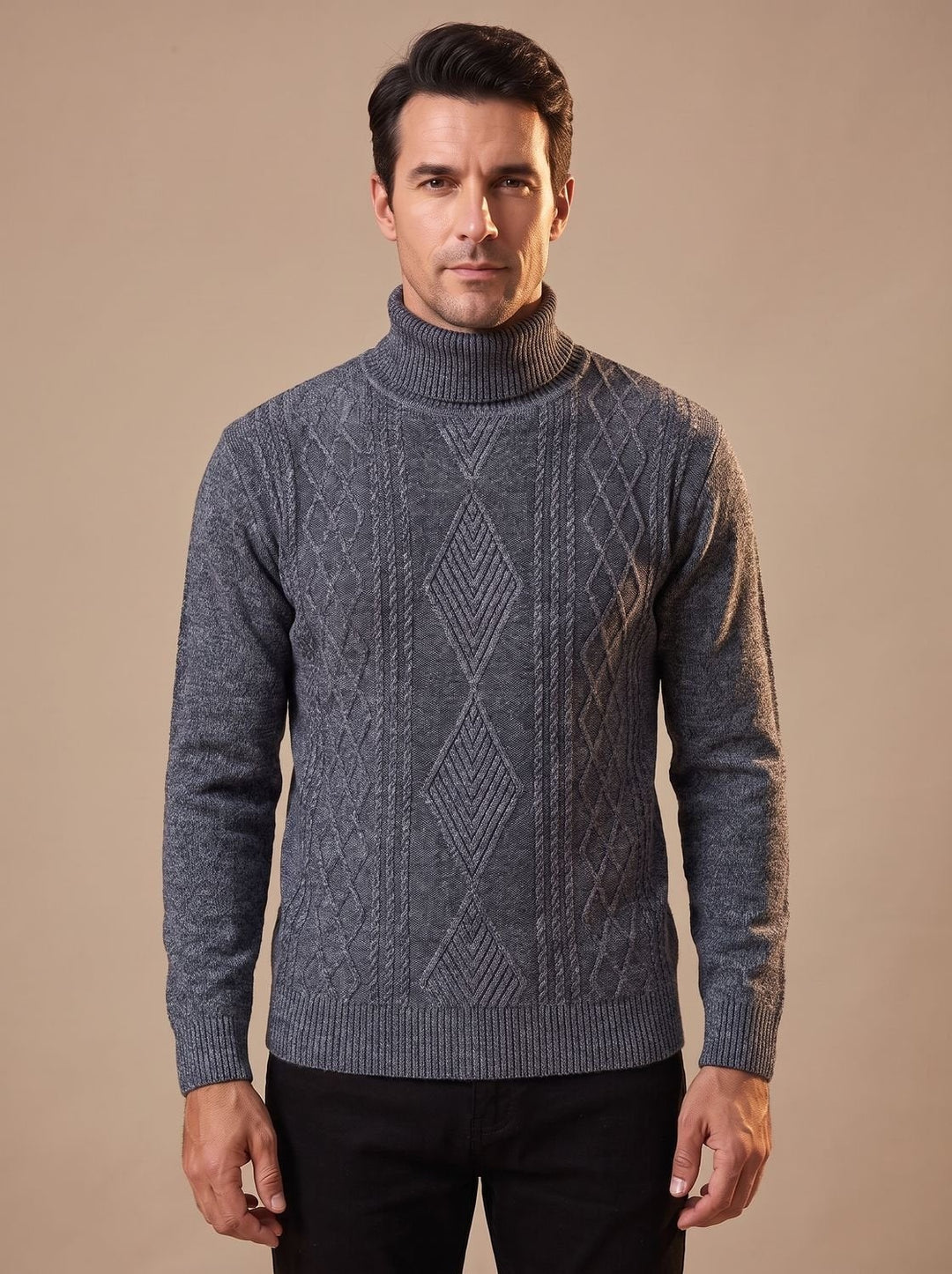 Atticus | Men's Cable Knit Turtleneck Sweater