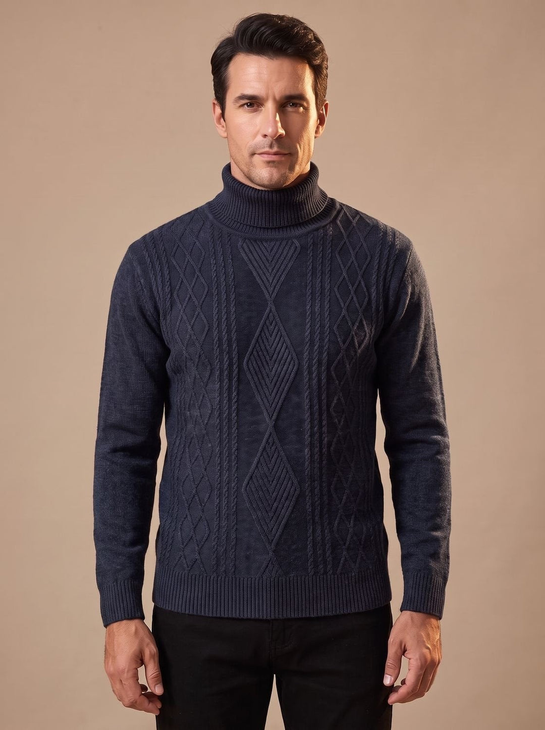 Atticus | Men's Cable Knit Turtleneck Sweater