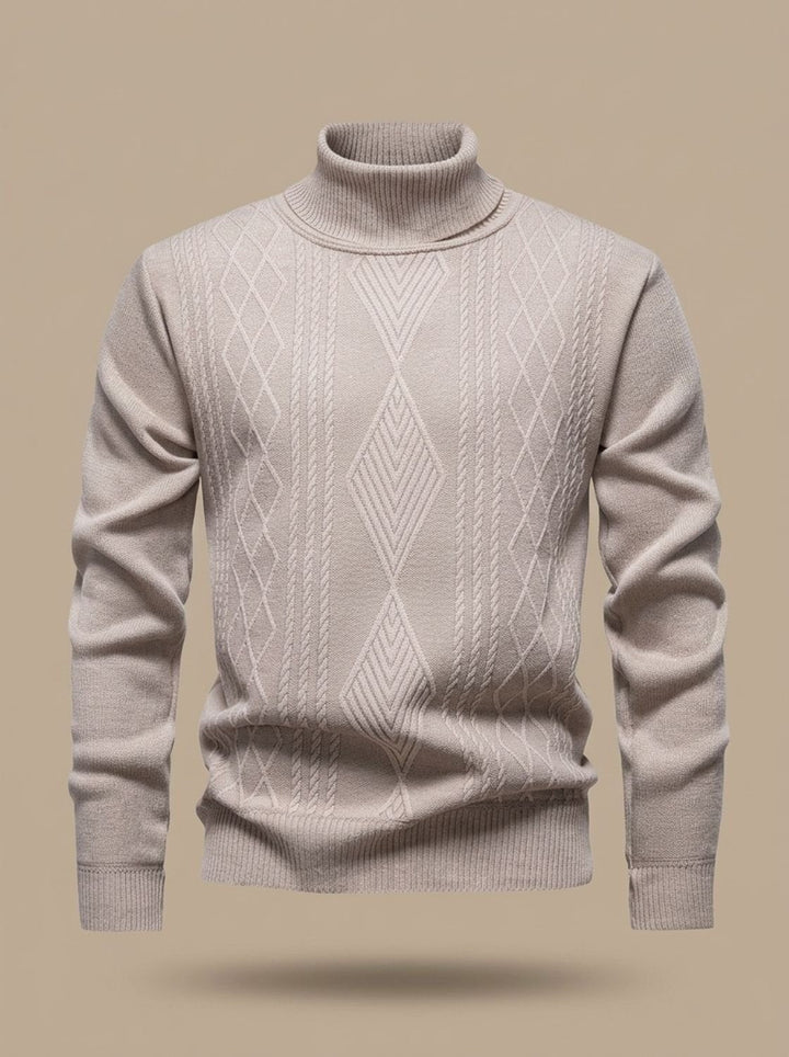 Atticus | Men's Cable Knit Turtleneck Sweater