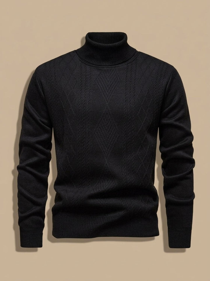 Atticus | Men's Cable Knit Turtleneck Sweater