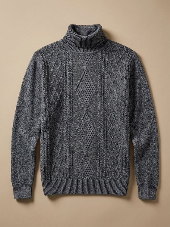 Atticus | Men's Cable Knit Turtleneck Sweater