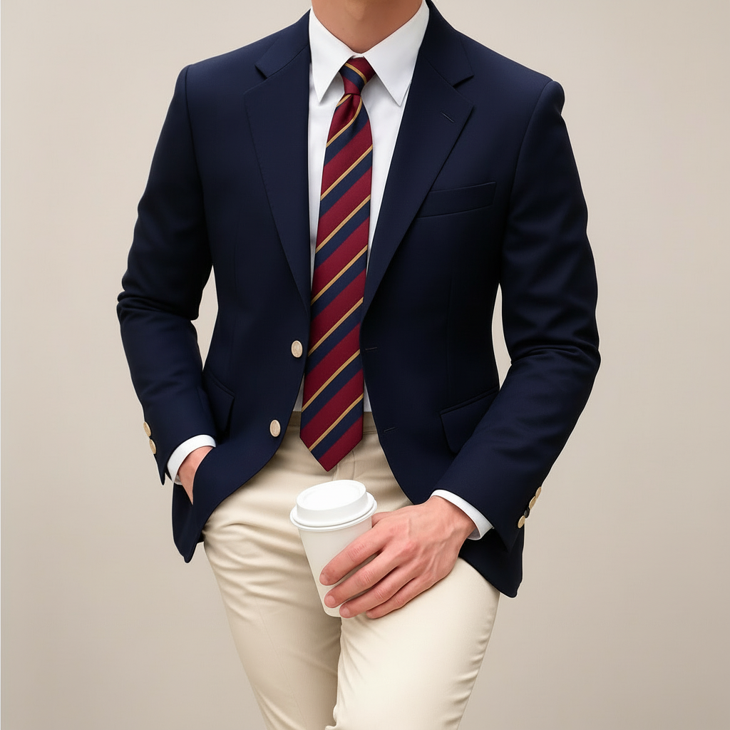 Atticus | Men's Classic Two-Button Blazer Jacket with Flap Pockets