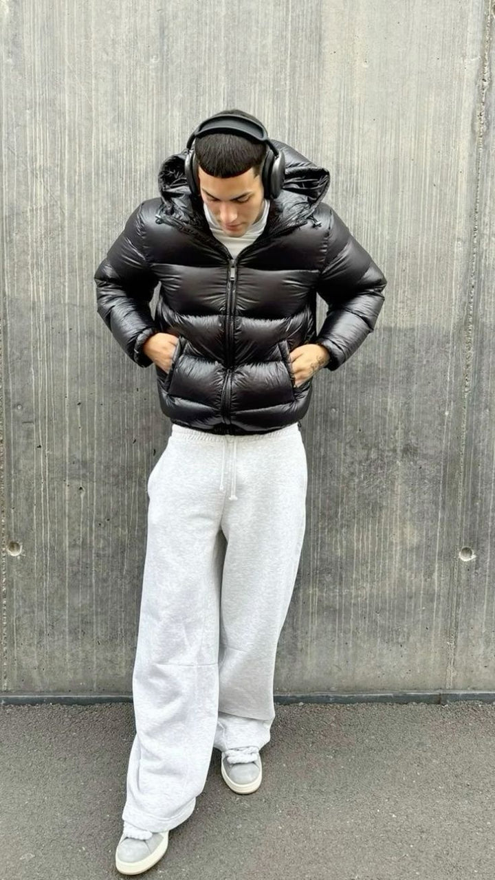 Atticus | Men's Winter Puffer Jacket Sherpa Lined with Hood