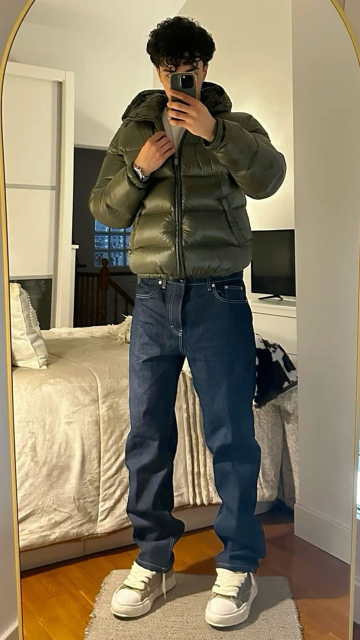Atticus | Men's Winter Puffer Jacket Sherpa Lined with Hood