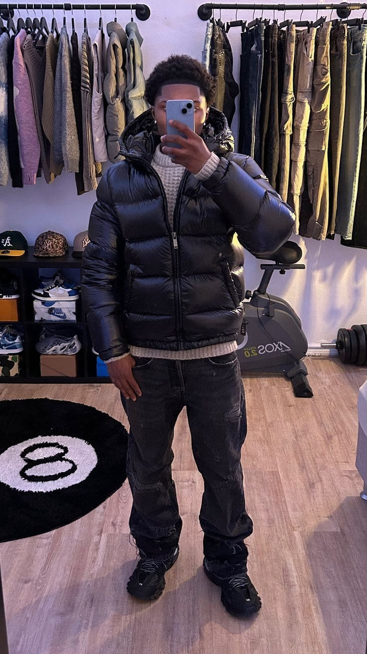 Atticus | Men's Winter Puffer Jacket Sherpa Lined with Hood