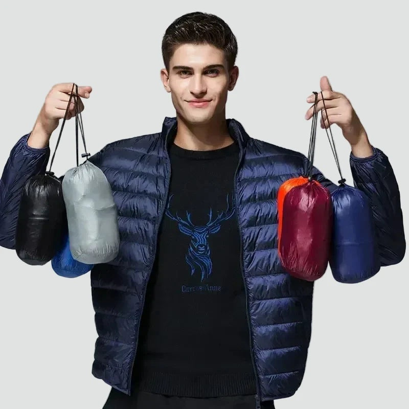 Barnaby | Men's Lightweight Puffer Jacket with Storage Bag