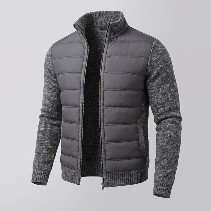 Barnaby | Men's Quilted Puffer Jacket with Knit Sleeves