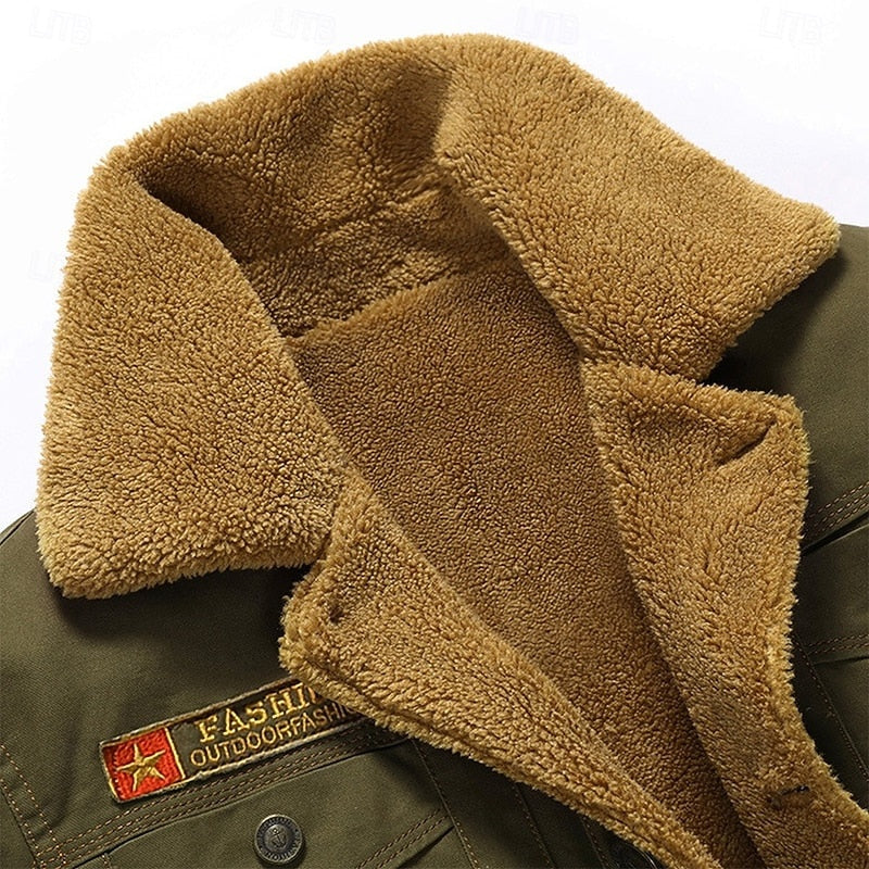 Barnaby | Men's Sherpa Lined Suede-Look Trucker Jacket