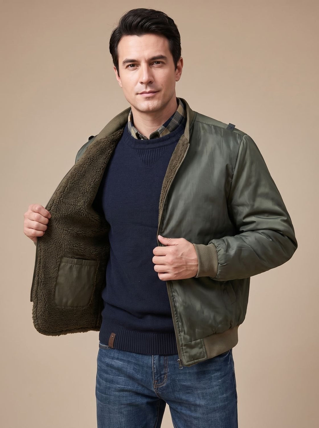 Barnaby | Men's Winter Parka Jacket with Hood and Flap Pockets