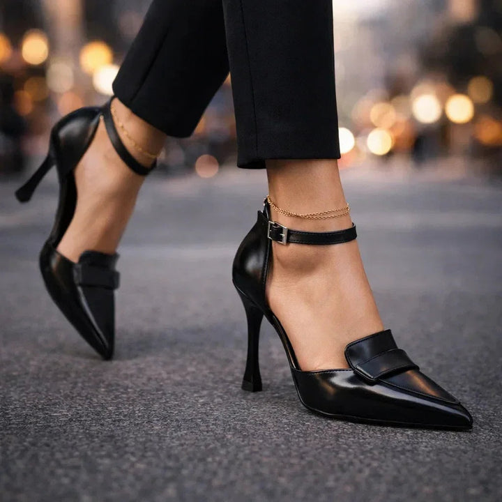 Bram | Pumps Dames Stiletto Puntneus Enkelbandjes