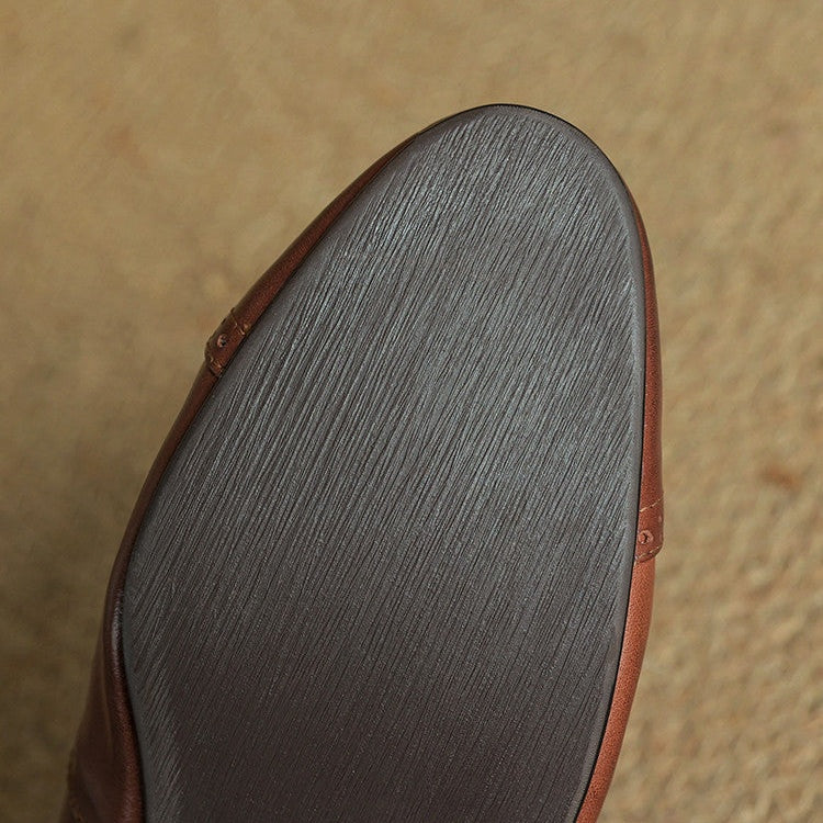 Carlijn | Oxford Schoenen Dames Echt Leer T-Bandje