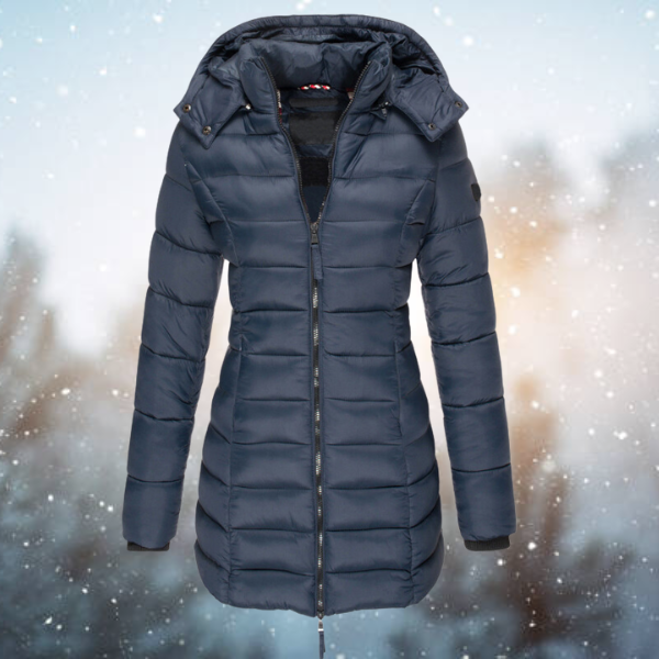 Cordelia | Women's Long Puffer Coat with Hood Winter Jacket
