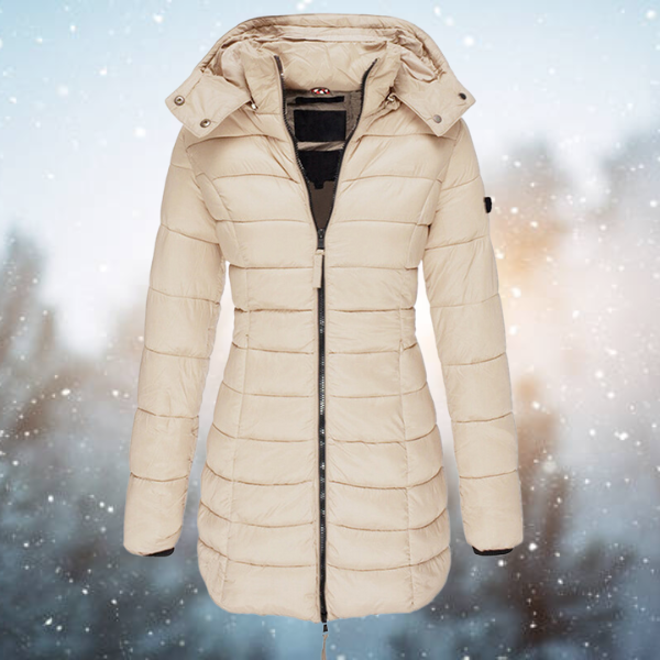 Cordelia | Women's Long Puffer Coat with Hood Winter Jacket