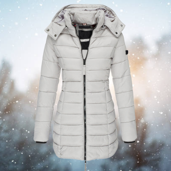 Cordelia | Women's Long Puffer Coat with Hood Winter Jacket