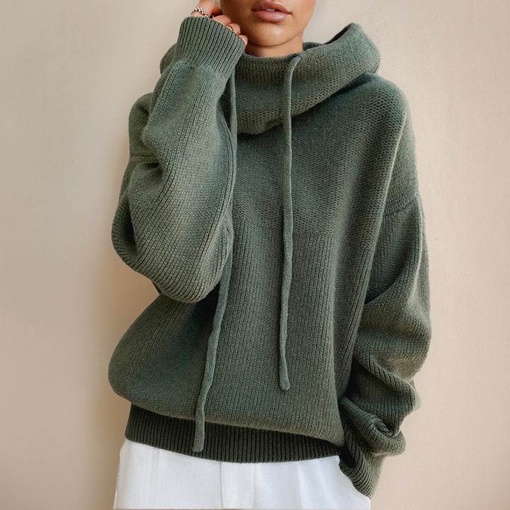 Cordelia | Women's Oversized Hooded Knit Fall Sweater