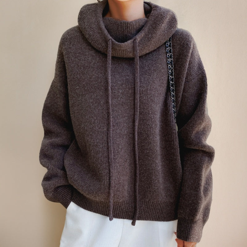 Cordelia | Women's Oversized Hooded Knit Fall Sweater