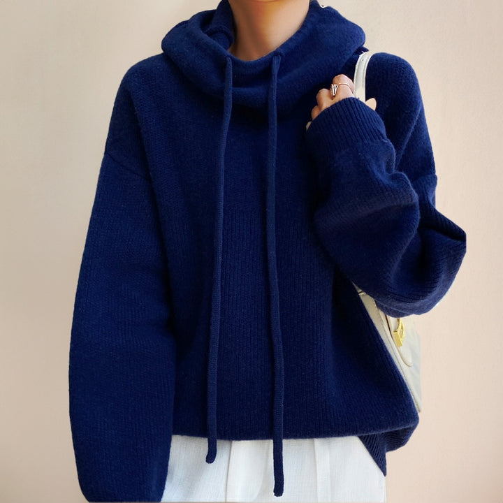 Cordelia | Women's Oversized Hooded Knit Fall Sweater