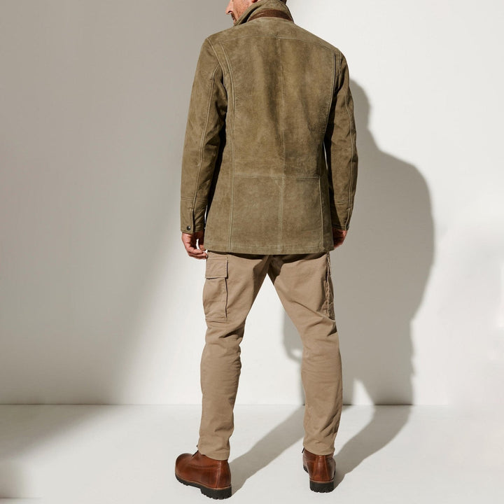Daan | Leren Jas Heren Suède Blazer Stijl