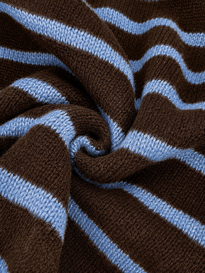 Delphine | Women's Cute Striped Knit Cardigan with Buttons