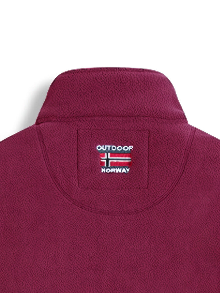 Dennis | Fleece Jas Heren Outdoor Rits Staande Kraag