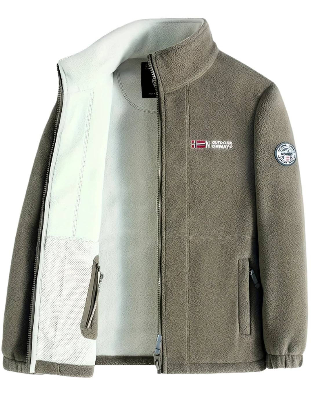 Dennis | Fleece Jas Heren Outdoor Rits Staande Kraag