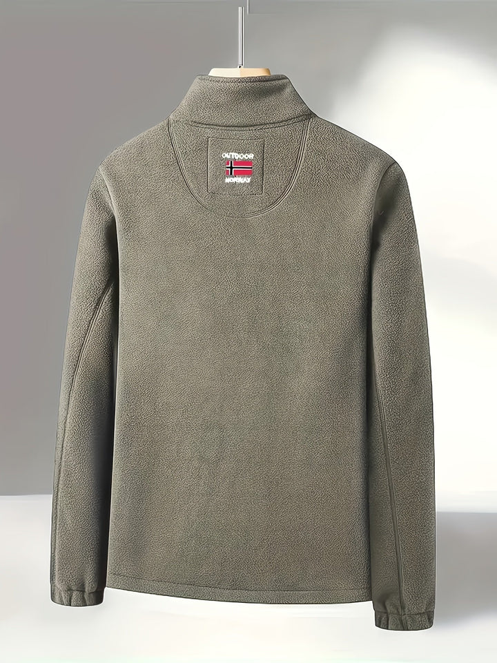 Dennis | Fleece Jas Heren Outdoor Rits Staande Kraag